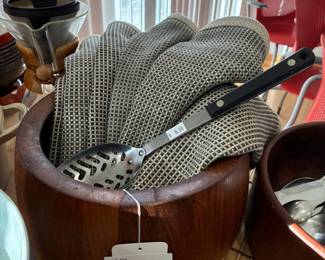 JHQ Dansk Teak Salad Bowl