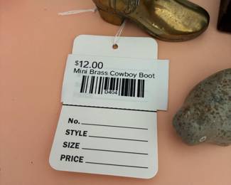 Mini Brass Cowboy Boot 