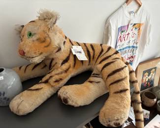 Vtg Steiff Mohair Tiger
