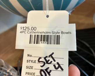 4 Pc Catherineholm-Style Bowls 