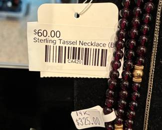 Sterling Tassel Necklace (BL)