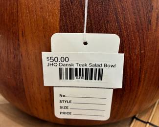 JHQ Dansk Teak Salad Bowl