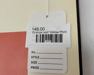 Orange and Yellow Print 