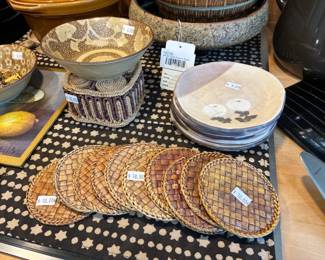 MCM-Style Footed Bowl, Hot Pads 