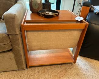 Mobler Teak Rolling Table 