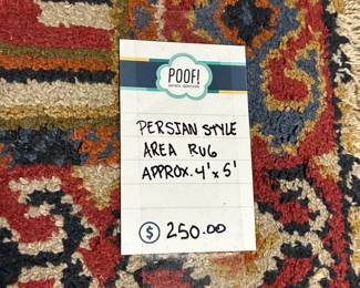 Persian Style Area Rug 