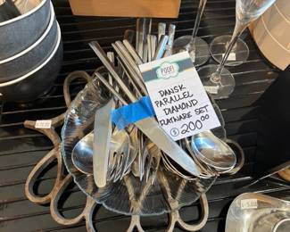 Dansk Parallel Diamond Flatware Set 
