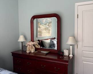 Dresser 64 x 18 x 35, Mirror 36 x 40