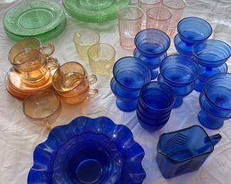 colored glassware