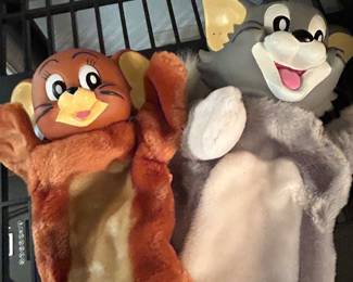 Tom and Jerry puppets