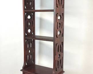 Chippendale style wall shelf with two drawers