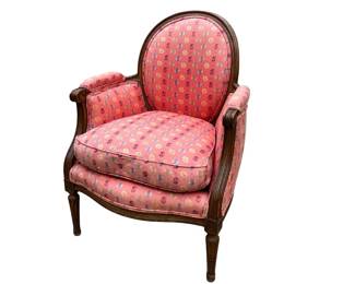 French Louis XVI style Bergere with loose seat cushion