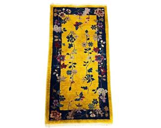 Chinese Art Deco scatter rug