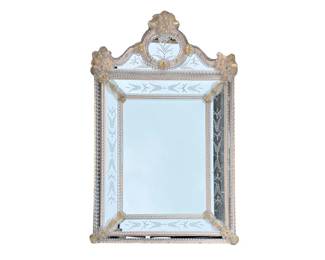 Large Venetian style wall mirror