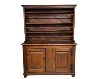 Early American two piece pine Welsh dresser