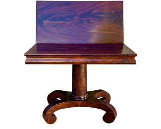 Mahogany Empire card table
