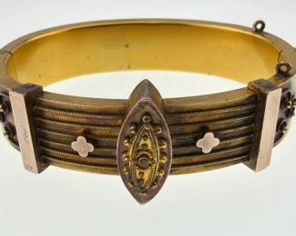 Victorian gold filled bangle
