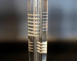 Alfredo Barbini Murano for Ogetti heavy glass vase