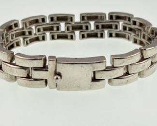 Sterling tread bracelet