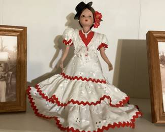 Vintage Spanish Flamenco Dancer Doll