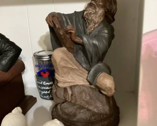 Vintage Sculpture of Moses by Tom Clark