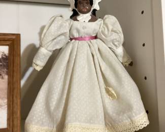 Vintage African American Porcelain Doll