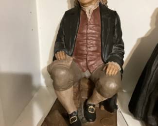 Vintage Sculpture of Benjamin Franklin by Tom Clark