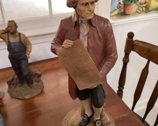 Vintage Sculpture of Thomas Jefferson by Tom Clark