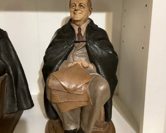 Vintage Sculpture of Franklin Roosevelt by Tom Clark