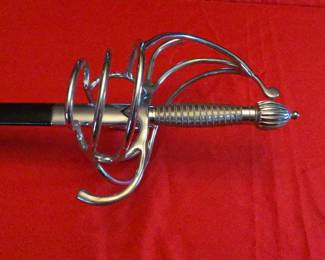 Sword Windass Steelcrafts SweptHilt Rapier with Scabbard  hilt closeup
