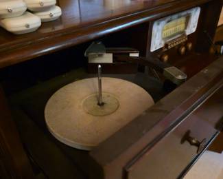 Vintage Silvertone Console Record Player