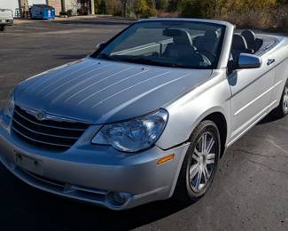 2008 Chrysler Sebring Hard Top Convertible FWD Car, VIN# 1C3LC65M88N100529, Miles Showing On Odometer 152,668, Missouri Title 