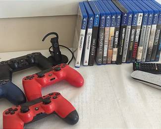 Ps4 Controllers, Video Games, And Mic
