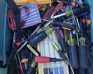 Screw Drivers And Hand Tool Mystery Lot