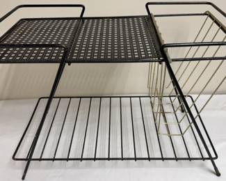 Vintage Mid Century Magazine Rack Table