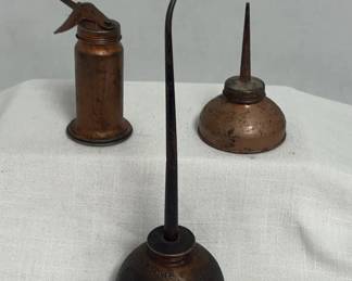 Vintage Thumb Pump Oil Cans