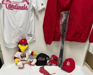 Cardinals Memorabilia, Shirt MD and Hoody LG