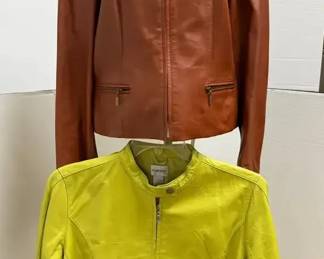 Talbots and Chicos Leather Jackets