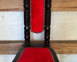 Vintage Spanish Jacobeanstyle Highback Prayer Chair