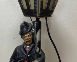 Vintage Chalkware Lamp