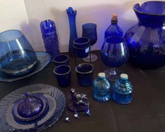 Variety Of Colored Glassware 