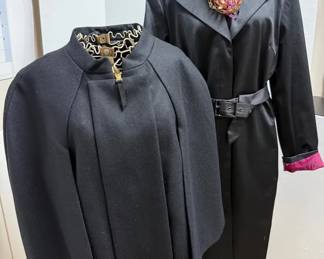 Womens ie Trench Coat, BCBMAXAZRIA Wool Cape new 