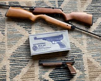 Pellet rifles and pistol