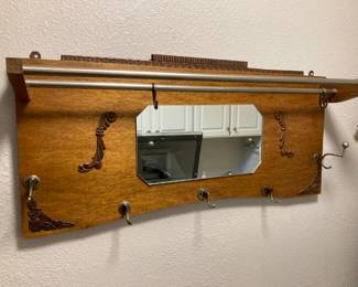 Unusual antique coat rack