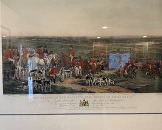 Hunt Scene Framed Print