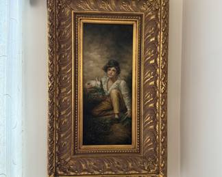 Oil Portrait - Boy w/Bunny