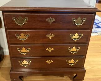 Cherry Chippendale style chest - 1 of 2
