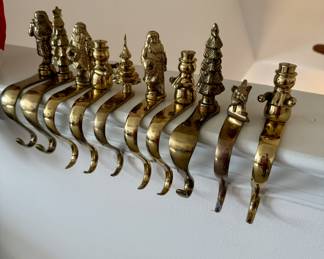 Brass Stocking Hangers