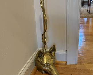 Brass Fox Doorstop