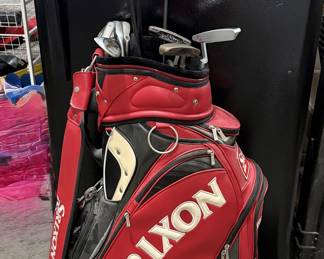 Leather golf bag - Clubs sold separately